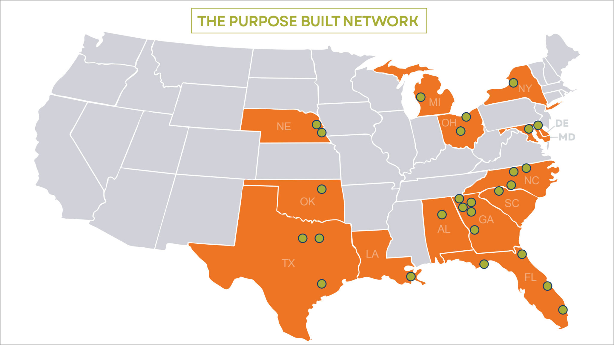 Our Network - Purpose Built Communities